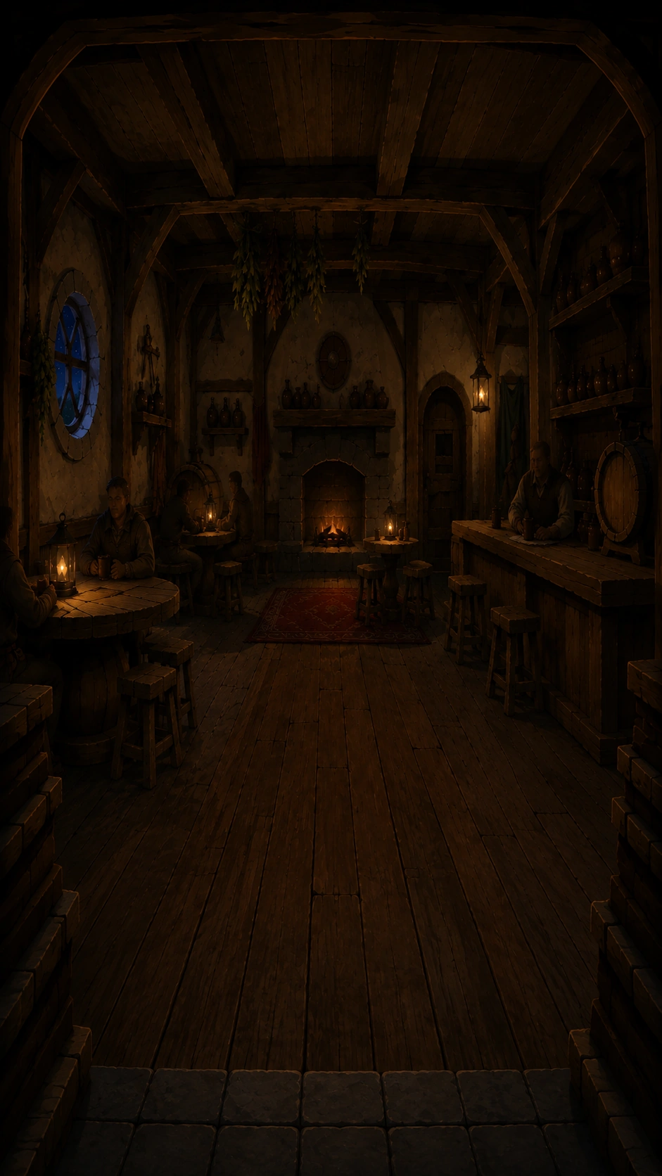 Your tavern, night, sunny